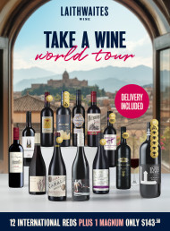 The perfect pairing: 12 international reds + magnum for $143.50