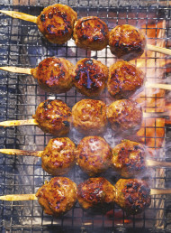 Beef Meatball Skewers