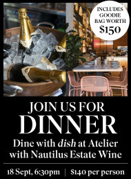 JOIN US FOR DINE WITH DISH AT ATELIER – SEPTEMBER 18TH! 