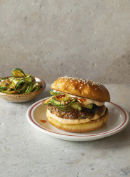Lee Kum Kee Lamb Burgers with Pickled Cucumber