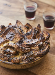 Grainy Figgy Bread and Butter Pudding