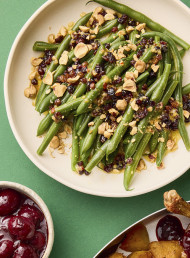 Green Bean and Hazelnut Salad with Mustard and Currant Dressing