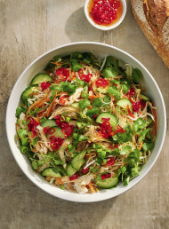 Chicken Noodle Salad Bowls with Melie’s Quick Chilli Jam