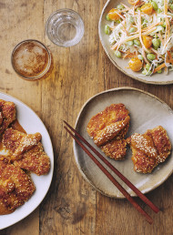Crispy Crumbed Chicken with Miso Sauce