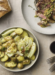Crushed Potatoes and Fennel with Lemon Oil 