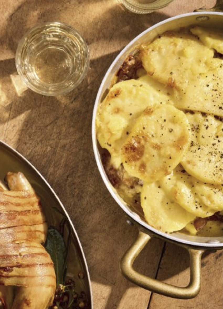 Potato and Caramelised Onion Gratin