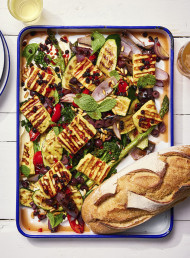 Roasted Veg and Haloumi Salad