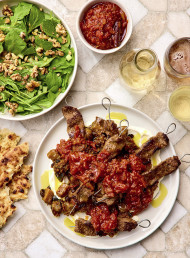 Moroccan Beef Skewers with Tomato, Cinnamon and Ginger Jam