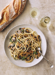Miso Mushrooms and Parmesan Pasta