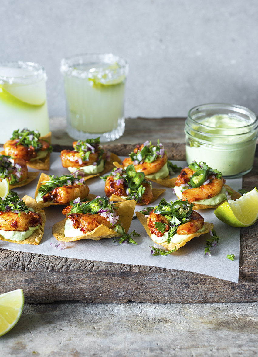 Mini Prawn Tostadas