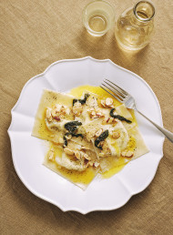 Goat’s Cheese, Lemon and Chive Ravioli