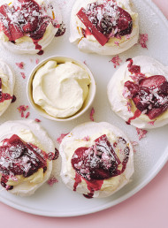 Roasted Rhubarb and Plums