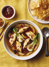 Shiitake Mushroom and Dumpling Soup