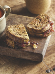 Cheese, Onion, Olive and Rosemary Toasties