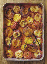 Vanilla and Orange Roasted Stone Fruit 
