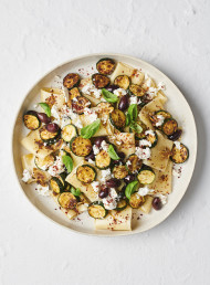 Warm Zucchini Pasta Salad