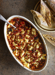 Warm Mediterranean Vegetable and Chorizo Dip