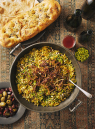 Spiced Jewelled Rice and Lentils with Crispy Onions