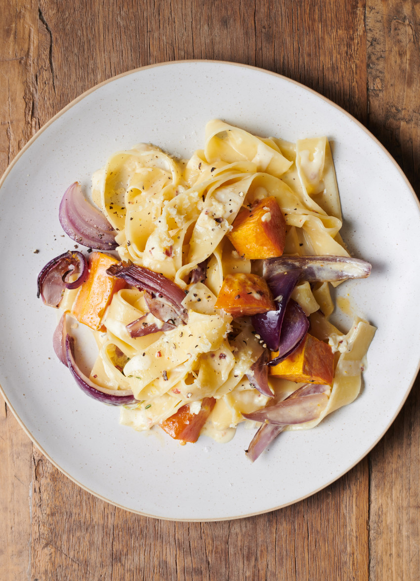 Karen Walker's Garlicky Autumn Pappardelle
