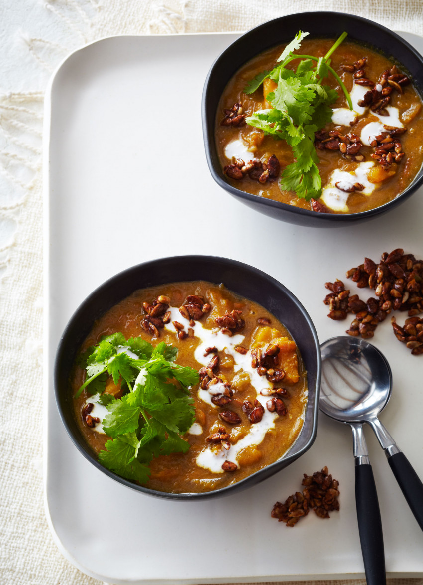 Pumpkin, Ginger and Coriander Soup
