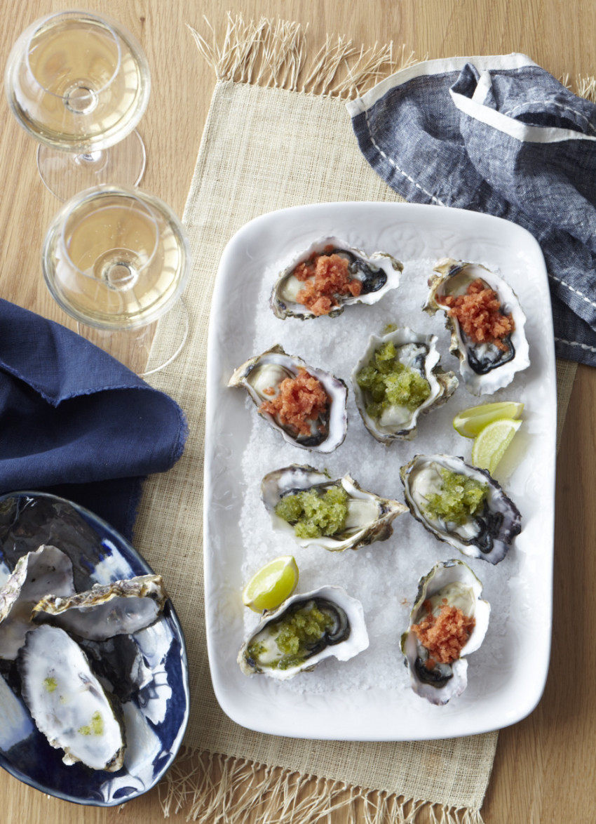 Fresh Oysters with Granita 