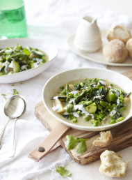 Spring Vegetables with Green Curry Broth
