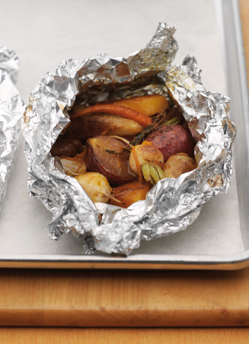 Baked Vegetables with Chestnuts, Orange and Honey