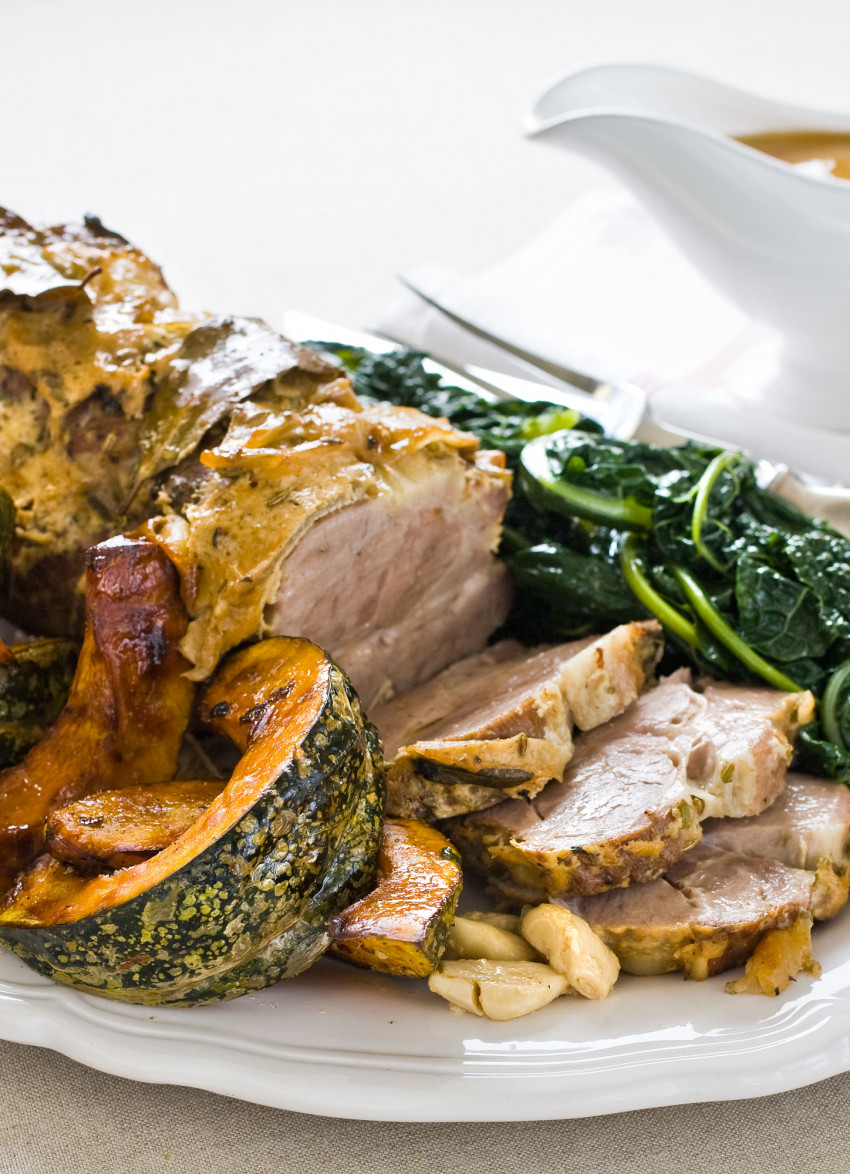 Pork Braised with Milk and Herbs