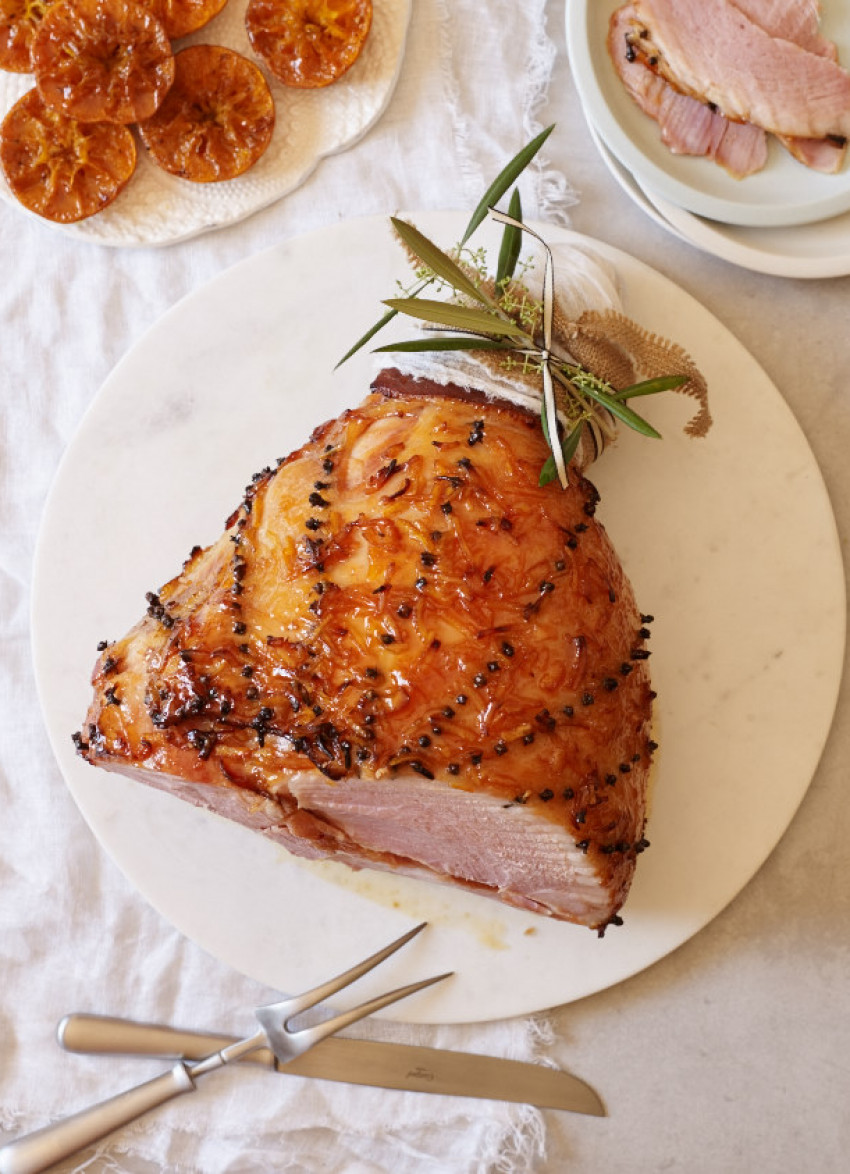 Cider and Orange Marmalade Baked Ham