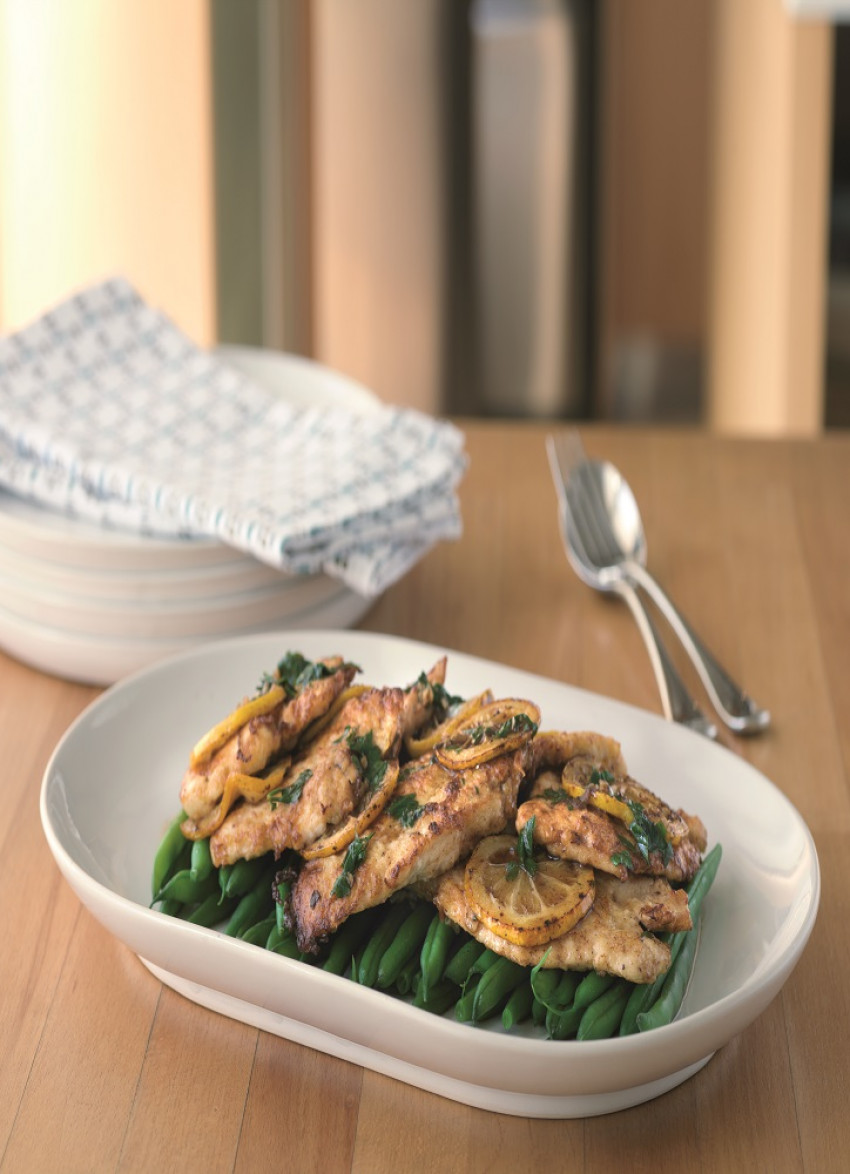 Chicken with Glazed Lemon and Herbs