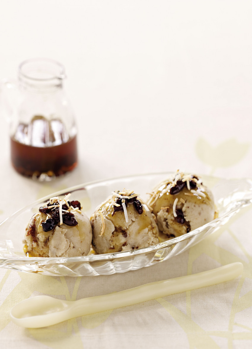 Banana, Rum and Coconut Ice Cream